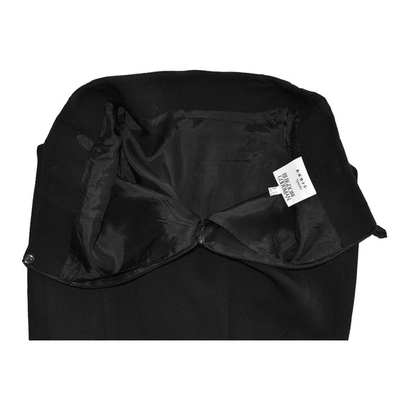 A7 Auth AKRIS PUNTO X BERGDORF GOODMAN Black Zip Front Pockets Pencil Skirt Sz 6 - Picture 3 of 4